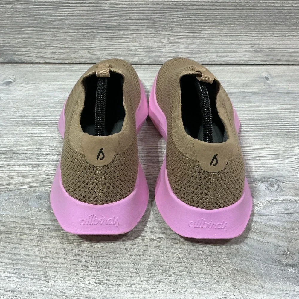 Allbirds TD Tree Dasher Relay Shoes Sneakers Walking Brown Pink Men's Size 10 US